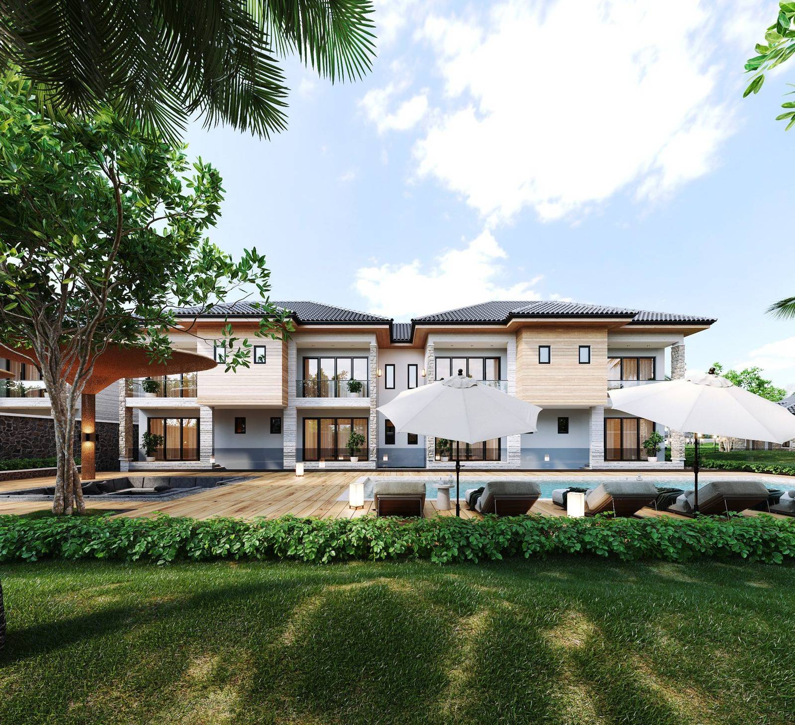 Jefferson Chateau &mdash; Residences & pool deck