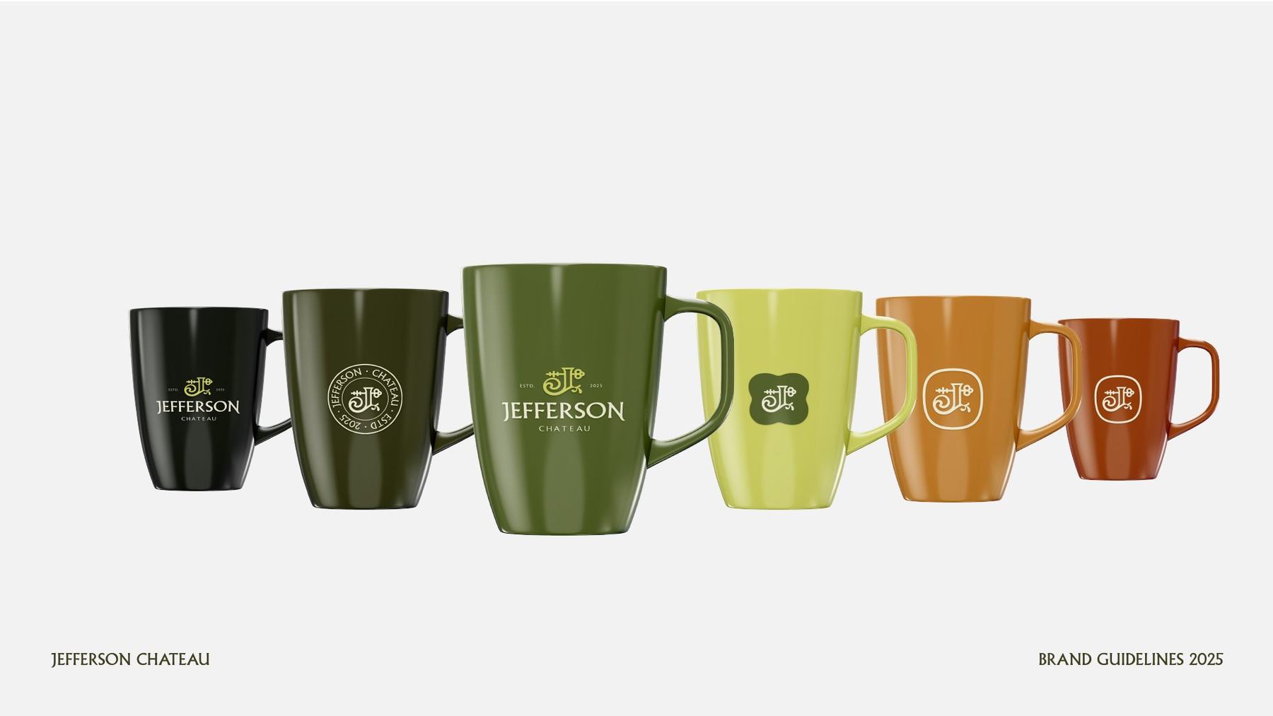 Jefferson Chateau brand guidelines — Tableware applications