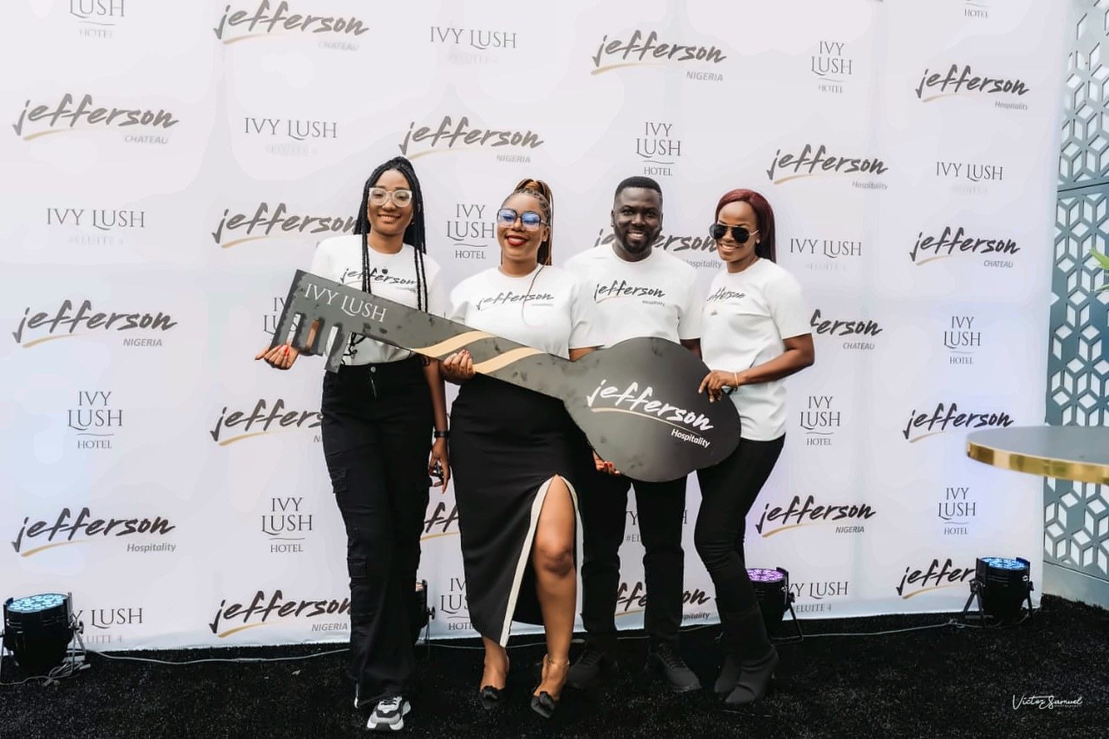 JHG team with the Ivy Lush key at the Ivy Lush Warri opening