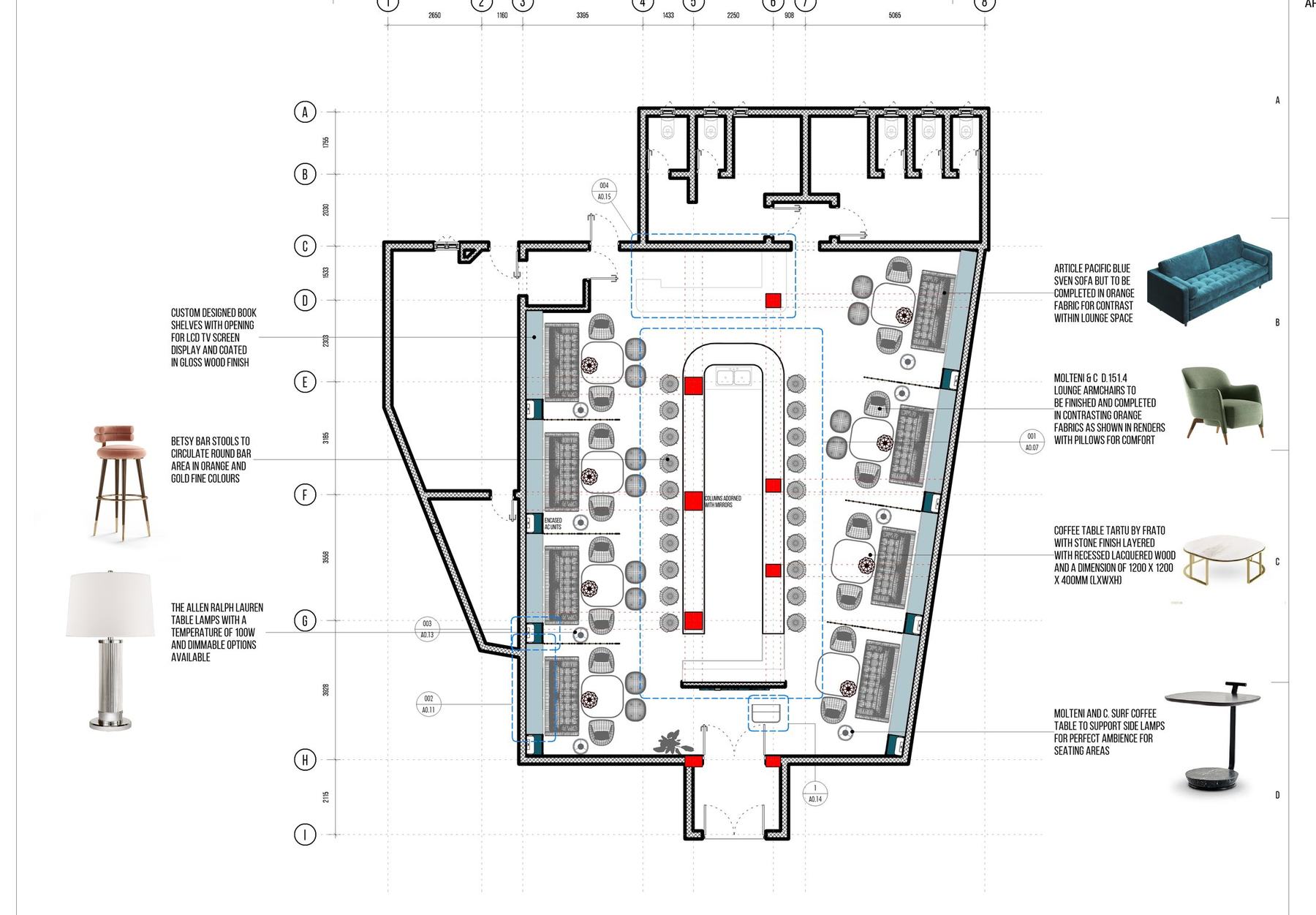 0808 Lounge &mdash; Furniture layout