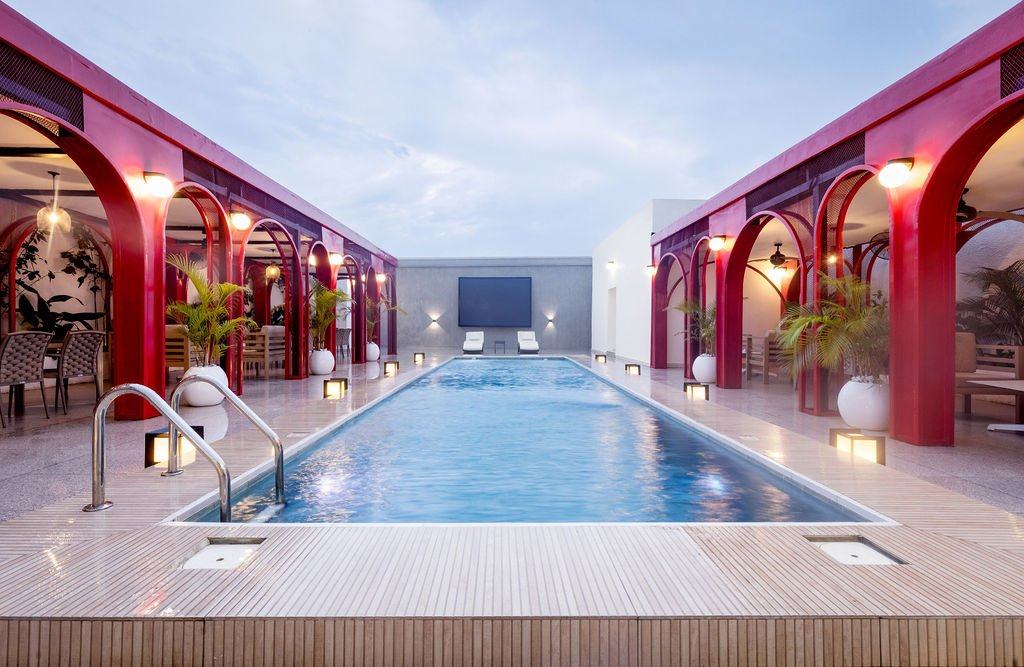 Ivy Lush Hotel, Warri &mdash; Pool terrace