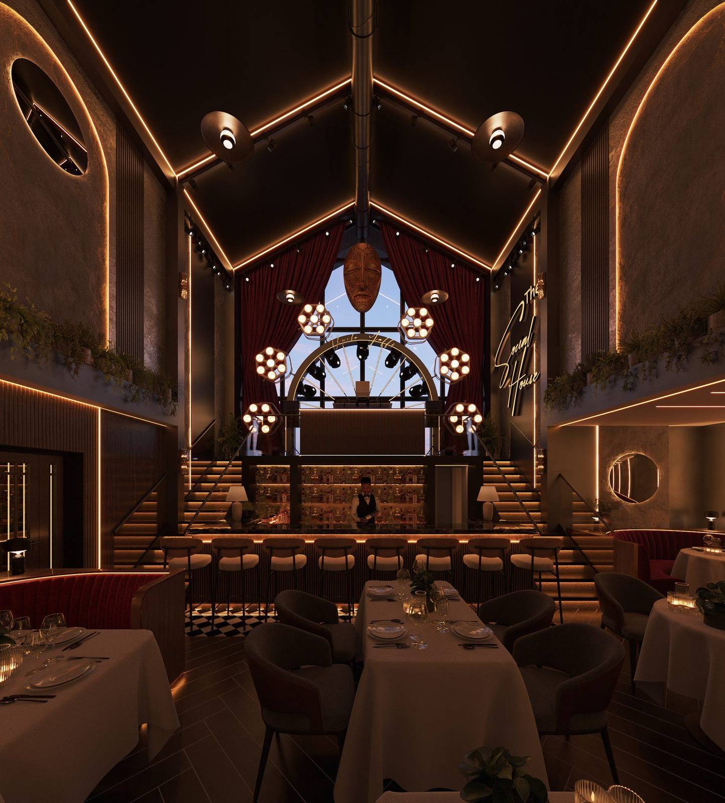 UJ Port Harcourt redevelopment — The hall, bar & DJ arch