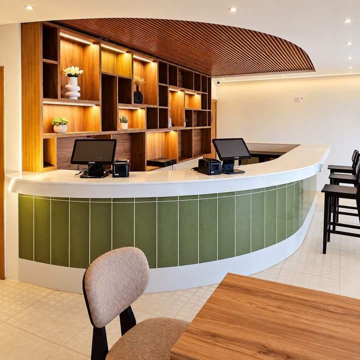 OVF Lounge &mdash; Curved bar